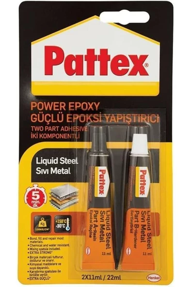 Pattex Güçlü Epoksi Yapıştırıcı Set 2*11 ml