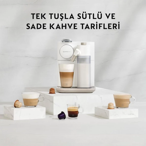 Nespresso F541 Gran Latissima Süt Çözümlü Kapsüllü Kahve Makinesi Beyaz - 6