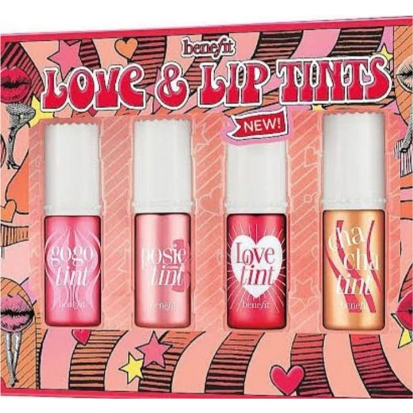 Benefit Love&lip Tints 4 Lü Set