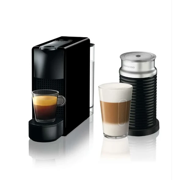 Nespresso C35 Essenza Mini Kapsüllü Kahve Makinesi ve Süt Köpürtücü Aksesuar Siyah