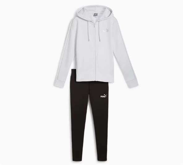 Puma Metallic Tracksuit Gümüş Kadın Eşofman Takımı - 683046 42 - 5