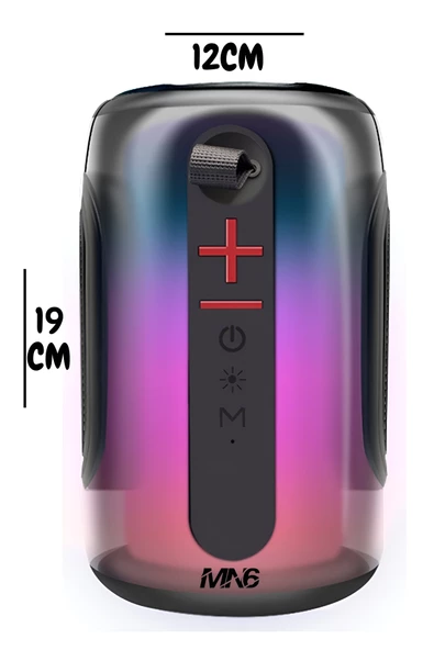 MN6 Pluse 8 Ses Bombası/Son Çıkan/360 ledli Hoparlör/led Işıklı Gece Lambası/hoparlör-BT5.4 - 6