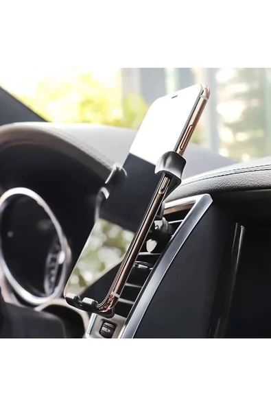 Wontis Ergonomik Akrep Dizayn Portatif Standı Havalandırma Kanalı Klipsli Araç Telefon Tutucu - 2