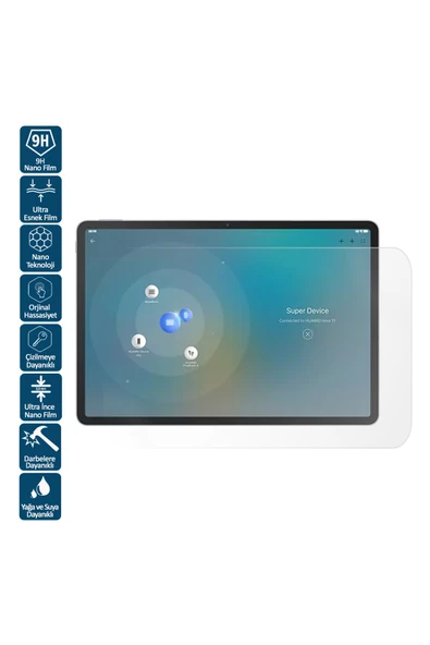 Wontis 9H Huawei MatePad 11.5 Uyumlu Nano Koruyucu Tablet Filmi