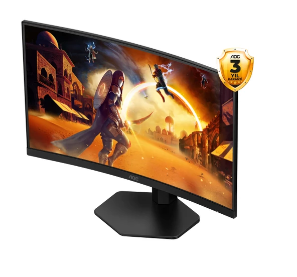 AOC C27G4ZXU 27" 280 Hz 0,3 ms FreeSync HDR10 Yükseklik Ayarlı Fast VA Curved Oyuncu Monitör - 8