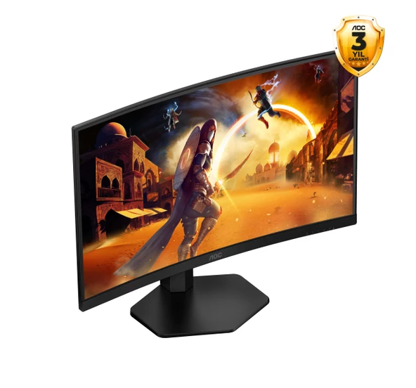 AOC C27G4ZXU 27" 280 Hz 0,3 ms FreeSync HDR10 Yükseklik Ayarlı Fast VA Curved Oyuncu Monitör - 7