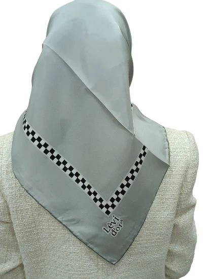 LEVİDOR İ-3813 TWİLL İPEK EŞARP - 6