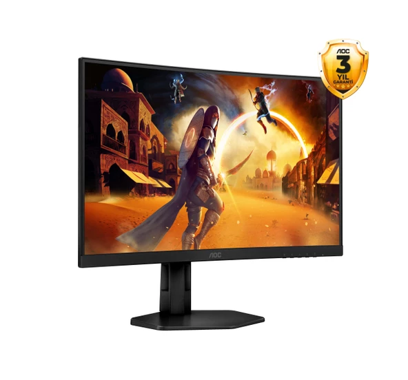 AOC C27G4ZXU 27" 280 Hz 0,3 ms FreeSync HDR10 Yükseklik Ayarlı Fast VA Curved Oyuncu Monitör - 6