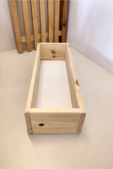 Mobawood   Ahşap Mutfak Organizer Kutu, Dekoratif Kutu - 4