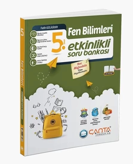 Çanta Yayınları 5.Sınıf Fen Bilimleri Etkinlikli Kazanım Soru Bankası