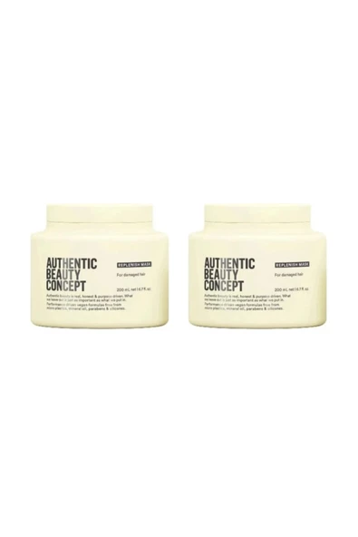 Ekonomik 2 ADET Authetic Beauty Concept Replenish Maske 200 ML %100 Orijinal