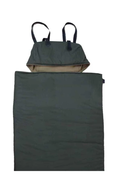 MED ONLİNE Geniş Haki Uyku Tulumu(-25 ) Mikro Su İtici (220×95 cm) 200 gr Elyaf/180 gr Polar Kamp&deprem - 2