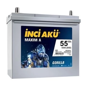 55AH 430SAE MAXİM A GORİLLA (JAPON) - İNCİ AKÜ
