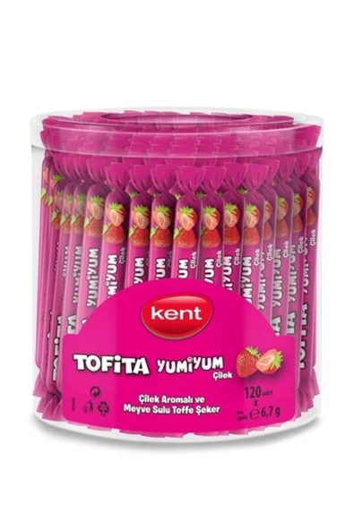 Kent Yumiyum Yumuşak Şeker Çilek 6,7gr 120 Adet