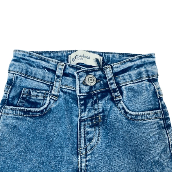 9 -48 Ay Erkek Çocuk Kot Pantolon Denim Mavi