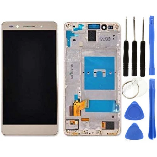 TE Huawei Honor 7 Uyumlu Çıtalı A Kalite Lcd Ekran Dokunmatik Gold + Tamir Seti