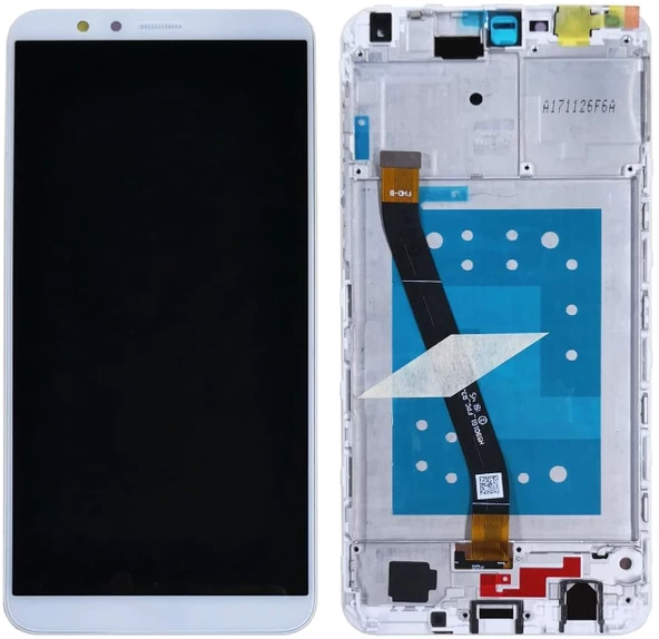 TE Huawei Honor 7X Uyumlu Çıtalı Servis Lcd Ekran Dokunmatik Beyaz ürün görseli 1