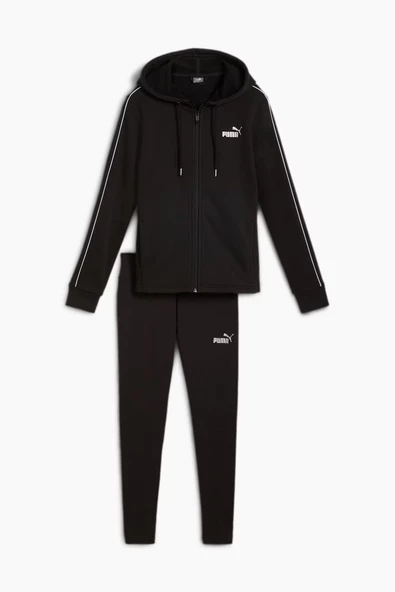 Puma Metallic Tracksuit Siyah Kadın Eşofman Takımı - 683046 01 - 4