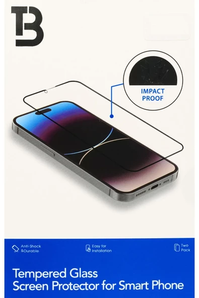 Bello Iphone 12 Defender Temperli Ekran Koruyucu - Tam Kaplama, Kırılmaz Cam - 5