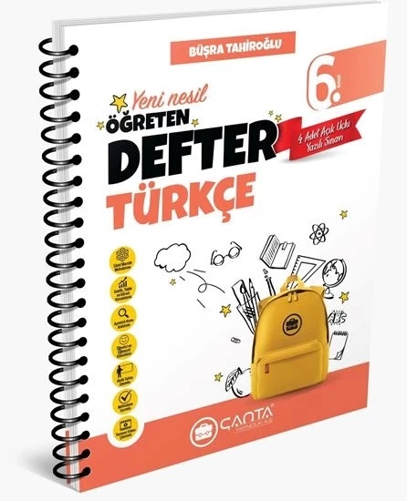 Çanta Yayınları 6.Sınıf Türkçe Okula Yardımcı Öğreten Defter