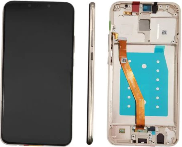 TE Huawei Mate 20 Lite Uyumlu Çıtalı Lcd Ekran Dokunmatik Gold