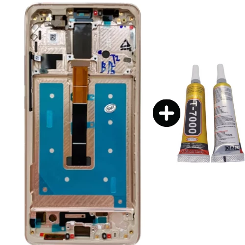 TE Huawei Mate 10 Pro Uyumlu  Çıtalı Servis Çıtalı Lcd Ekran Dokunmatik Gold + B7000