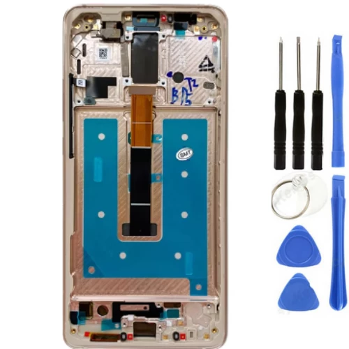 TE Huawei Mate 10 Pro Uyumlu  Çıtalı A Kalite Çıtalı Lcd Ekran Dokunmatik Gold + Tamir Seti