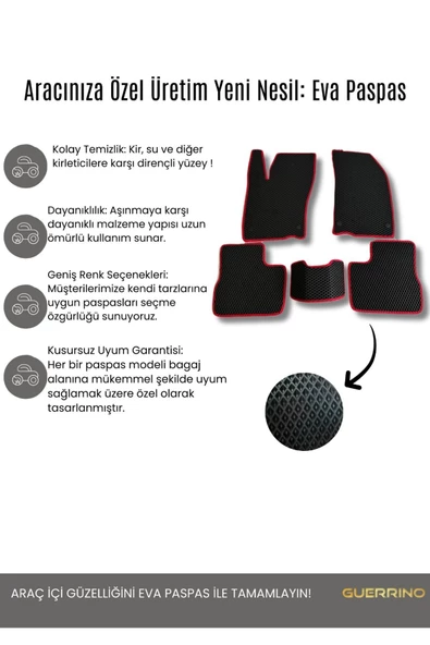 HYUNDAİ İ-10-2007-2010 ARACA ÖZEL YENİ NESİL EVA MAT OTO PASPAS HAVUZLU EVA MAT PASPAS PASPAS - Resim 2