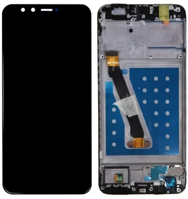 TE Huawei P Smart Uyumlu Çıtalı A Kalite Lcd Ekran Dokunmatik Siyah