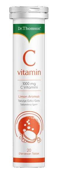 Dr. Thomson Vitamin C 1000 Mg 20 Efervesan Tablet