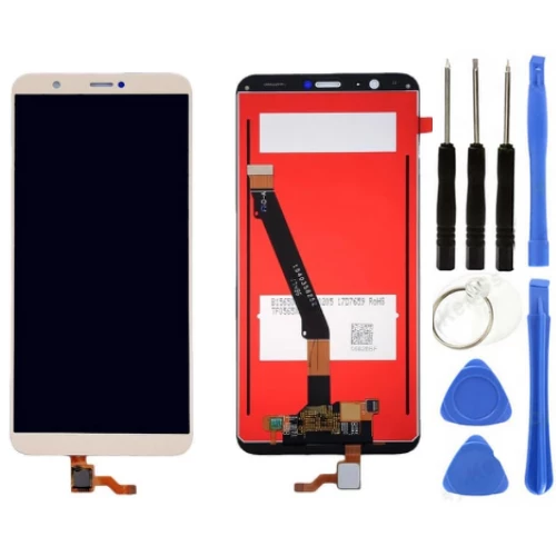 TE Huawei P Smart 2018 Uyumlu OLED Lcd Ekran Dokunmatik Gold + Tamir Seti