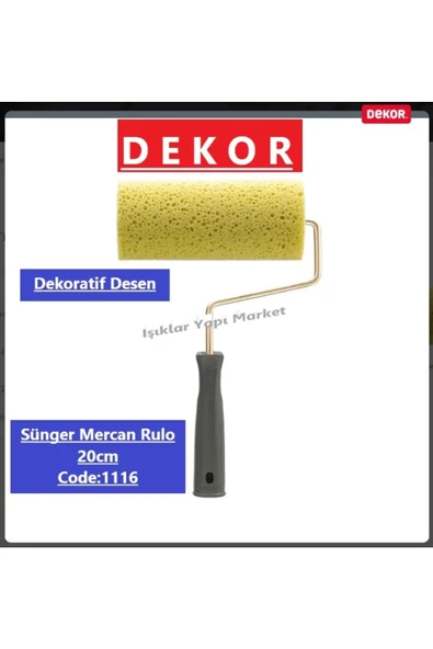 RULO DEKOR MERCAN 20 CM 1116
