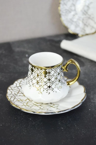 Paçi Ivy Yaldızlı 6 Kişilik Kahve Takımı - 2