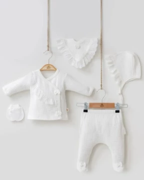 uğurböceğiçocuk Minizeyn Pretty Girl 5'li Kız Bebek Takım 7031 - 3