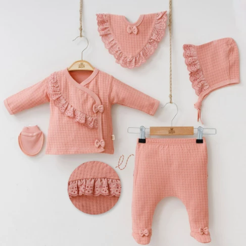 uğurböceğiçocuk Minizeyn Pretty Girl 5'li Kız Bebek Takım 7031 - 6