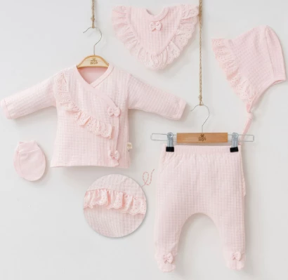 uğurböceğiçocuk Minizeyn Pretty Girl 5'li Kız Bebek Takım 7031 - 5