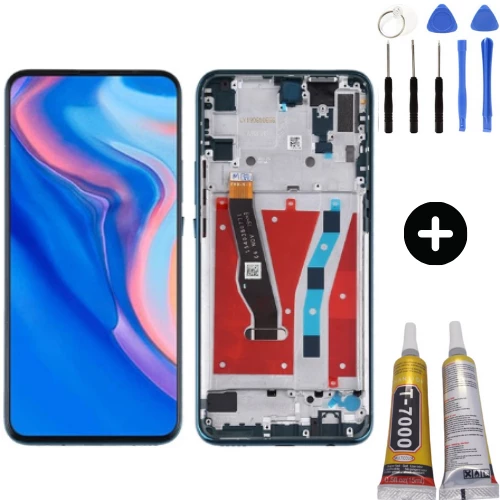 TE Huawei P Smart Z Uyumlu Çıtalı OLED Lcd Ekran Dokunmatilk Yeşil + Montaj Seti ürün görseli 1