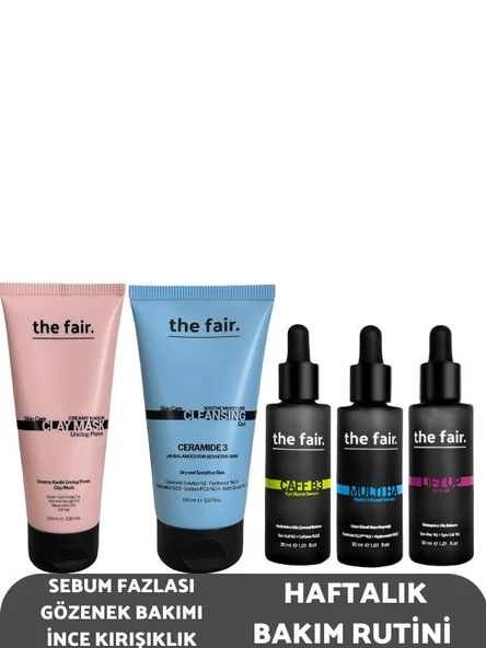 the fair. Sebum Fazlası Gözenek Bakımı İnce Kırışıklık Haftalık Bakım Rutini Set