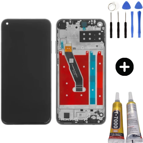 TE Huawei P40 Lite E Uyumlu Çıtalı HK Lcd Ekran Dokunmatik + Montaj Seti