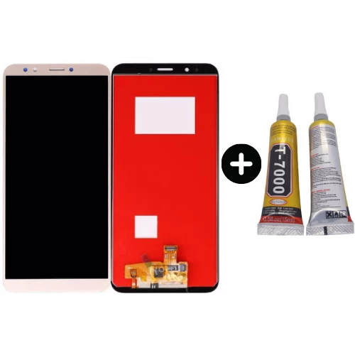 TE Huawei Y7 2018 Uyumlu A Kalite Lcd Ekran Dokunmatik Gold + B7000 - 1