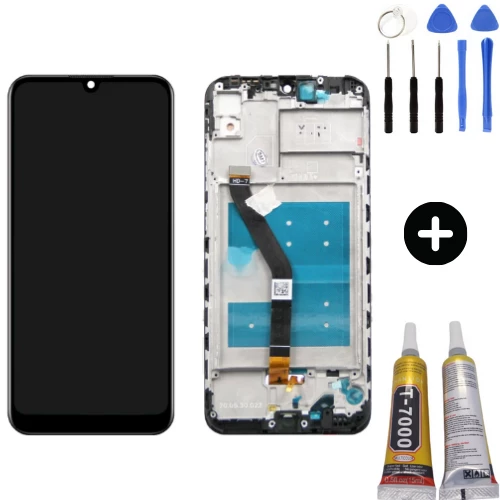 TE Huawei Y6 Prime 2019 Uyumlu Çıtalı Lcd Ekran Dokunmatik + Montaj Seti