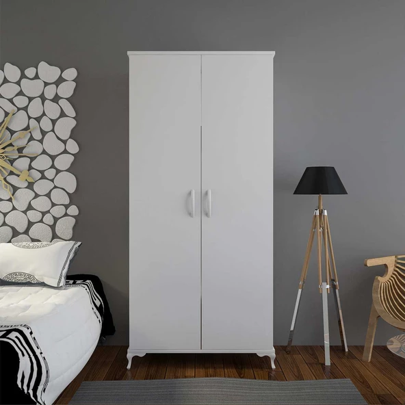 Modilayn KUMSAL Gardrop Derin Ölçü Lükens Ayaklı, Gardolap Base Genç Odası