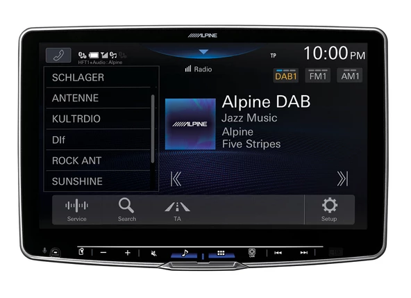 ALPINE ILX-F115 DAB+, Apple CarPlay ve Android Auto Özelliğin sahip 1 DIN 11-Inch Medya Alıc - 4
