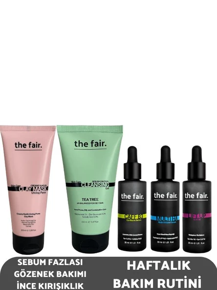 the fair. Sebum Fazlası İçin Gözenek Bakımı Seti İnce Kırışıklık Haftalık Bakım Rutini Set