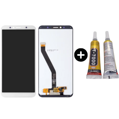 TE Huawei Y6 2018 Uyumlu Lcd Ekran Dokunmatik Beyaz + B7000
