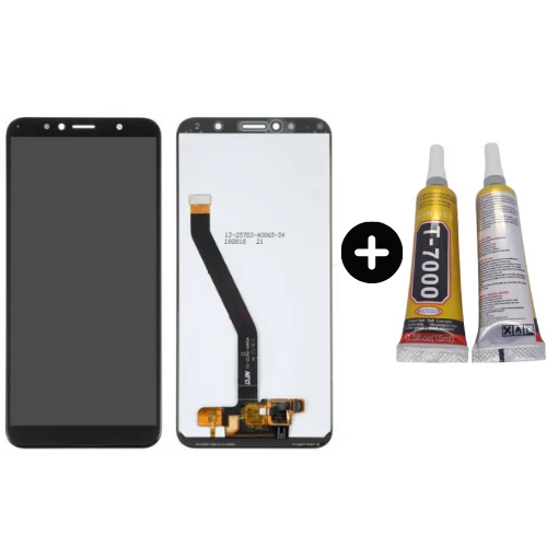 TE Huawei Y6 2018 Uyumlu Lcd Ekran Dokunmatik Siyah + B7000