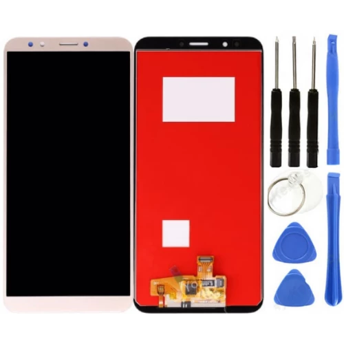 TE Huawei Y7 2018 Uyumlu Servis Lcd Ekran Dokunmatik Gold + Tamir Seti