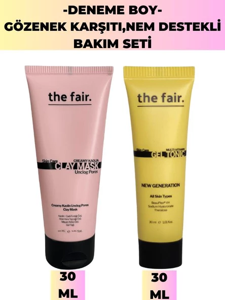 the fair. Deneme Boy Gözenek Karşıtı Nem Destekli Bakım Seti