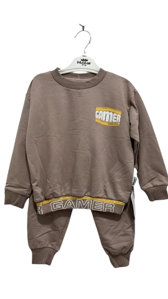 uğurböceğiçocuk Gamer Yazı Baskılı 2'li Erkek Takım 24454 - 10
