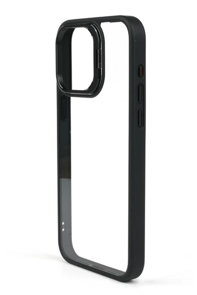 iphone 14 Pro Kılıf Kamera Standlı +Lens koruyuculu Kapak - 2